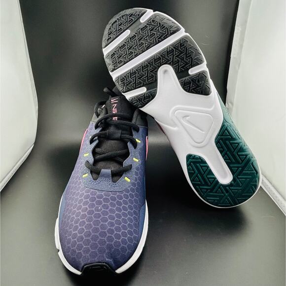 Nike Legend Essential 2 Women’s Training Shoes Blackened Blue Sunset Pulse Sz 10 - Picture 1 of 8